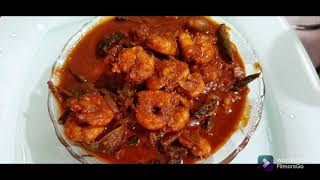 Konchu Curry  Chemmeen Curry  Prawn Curry Kerala Style Video Recipe  Kudampuliyitta Chemmeen [upl. by Auhsaj]