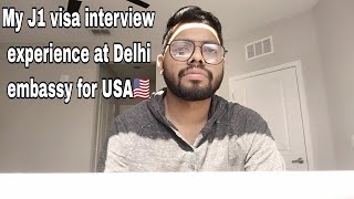 My J1 visa interview experience at Delhi embassy for USA 🇺🇲j1visa usavlogs [upl. by Blaze280]