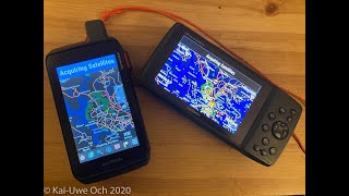 Garmin 276cx and Montana 700i routing comparison [upl. by Jacquelynn]