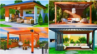 Patio Design Ideas 2024 Backyard Garden Landscaping ideas House Rooftop Garden  Terrace Pergola [upl. by Airetak]