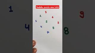 Sudoku puzzle trickmaths shorts [upl. by Tabshey]