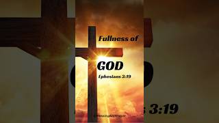 Fullness of God godslove fullness dailydevotional bibleverse Jesus [upl. by Nnaer]