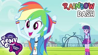 My Little Pony Equestria Girls  Best Rainbow Dash Moments  MLP EG Film Clips Compilation mlpeg [upl. by Gideon119]