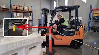 Toyota Forklift 3 Wheel Electric Walkaround Video [upl. by Anitnelav]