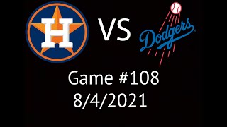 Astros VS Dodgers Condensed Game Highlights 8421 [upl. by Gagne727]