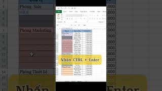 Nhập tên cho các ô trống trong Excel chỉ trong vài giâyexcelexceltipsexceltips tinhocvanphong [upl. by Acino429]