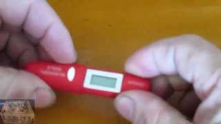 DT8220 NonContact Infrared IR Digital LCD Thermometer Mini Pen Type [upl. by Tarrance731]