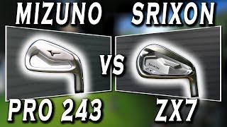 NOT JUST FOR PLAYERS  Mizuno Pro 243 vs Srixon ZX7 Irons [upl. by Etteniotna]