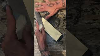 How to Sharpen a Knife fyp knife knifesharpening satisfying [upl. by Kora]