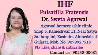 Pulsatilla Pratensis Dr Sweta Agarwal homeopathy IHF Metrorrhagia Leukorrhea December 16 2023 [upl. by Esiom]