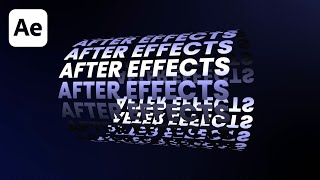 Creative Typography Animation in After Effects  After Effects Tutorial [upl. by Hanako]