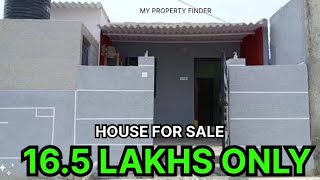 Low price House for sale in Hyderabad  2BHK Independent 165 lakhs only  East face  80 Sqryards [upl. by Lenssen]