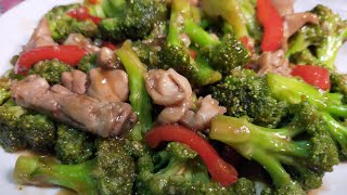 BROCCOLI with CHICKEN RECIPE in OYSTER SAUCE  Easy To Cook [upl. by Cosma555]