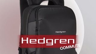 Міський  дорожній рюкзак Hedgren Commute HCOM05 для ноутбуку 156ʼʼ на 239 літри з дощовиком [upl. by Eniar]