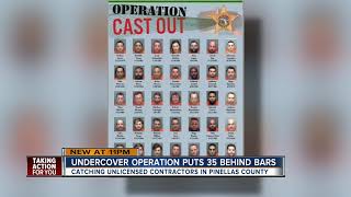 35 unlicensed contractors arrested in undercover sting operation in Pinellas County [upl. by Gaeta]