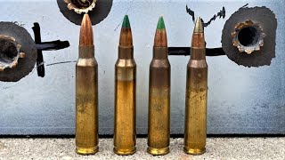 M855A1 vs M855 vs SS109 vs XM193 Crazy Results on Steel [upl. by Jariah]