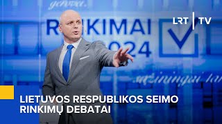 LR Seimo rinkimų debatai  20241007 [upl. by Atikim]