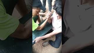 Hook Vs Hook Arm wrestling 💪⚔️⚔️armwresting shorts trending india [upl. by Llerdna]