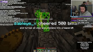 beating minecraft but twitch chat tries to stop me [upl. by Ecnerrot]