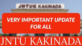 VERY IMPORTANT UPDATE FOR ALLjntukupdates [upl. by Tem]