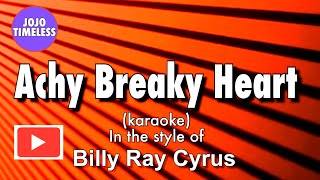 Achy Breaky Heart karaoke [upl. by Bigot]