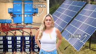 Complete OffGrid Solar Power System amp Battery Bank Start to Finish Install [upl. by Hart]