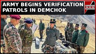 Indian Army Begins Verification Patrols In Demchok And Depsang Region After Disengagement [upl. by Netsud]