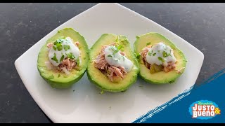 Receta con Eldelastrufas quotAguacates Rellenos de atún con Yogur griegoquot [upl. by Amleht577]