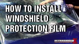 How To Install Windshield Protection Film  UltrashieldX Protection Film  The Detailing Mafia [upl. by Ellevart]