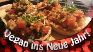 Vegan ins Neue Jahr  Rezept TomatenTartelettes  SilvesterBuffet [upl. by Hedveh580]