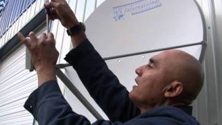 HowtoreplaceanLNB  installing and replacinganlnb on a fta dish [upl. by Sirama]