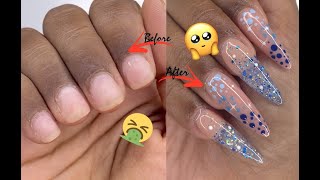 Super Easy Polygel Nails Using Dual Forms For Beginners Polygel Nail Tutorials [upl. by Gyimah]