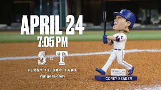 The Corey Seager World Series MVP Bobblehead [upl. by Suirtimid]