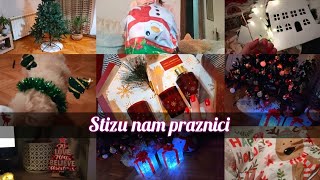 🎀Praznicna dekoracija doma🎀Kicenje jelke 🎄 [upl. by Idmann]