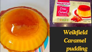 Weikfield Cream caramel custard pudding mix  🍮since 1956  Halal  caramel custard 🍮 [upl. by Atillertse]