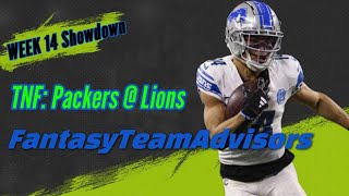 The SECRET to CRUSHING Thursday Night Showdown DFS GB  DET [upl. by Ricoriki]