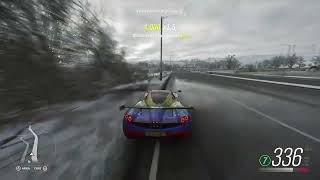 Playing Forza Horizon 4 speed and Handling test on the realistic controls Pagani Huyara [upl. by Sheeree]