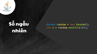 Số ngẫu nhiên trong Java 🎲 【5 phút】 [upl. by Silin]