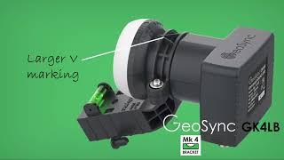 Replacement Sky Freesat Quad LNB thats easier to fit and align GeoSync GK4LB [upl. by Llevra]