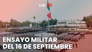 Ensayo del desfile militar del 16 de septiembre  México en Tiempo Real [upl. by Norrehc113]