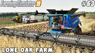 Selling grain harvesting barley  Lone Oak Farm  Farming simulator 19  Timelapse 63 [upl. by Bravar]