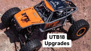 Axial UTB18  UPGRADES FROM Axial amp Injora  Best 118 mini Crawler [upl. by Einrae]