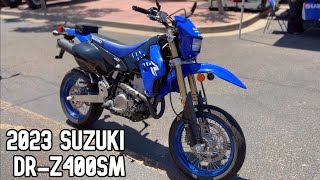 2023 Suzuki DRZ400SM  Test Ride Review [upl. by Yenaiv]