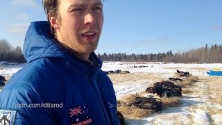 2014 Iditarod rookie Christian Turner from Australia in Nikolai [upl. by Pietra]