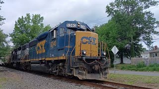 CSAO WPCA51 Approaching SomerdaleNJ With CSXT 6240 amp NS 5223 [upl. by Jacobine]