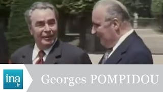 Georges Pomipdou et Leonid Brejnev à Rambouillet en 1973  Archive vidéo INA [upl. by Yejus]