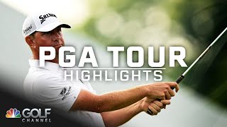 PGA Tour Highlights 2023 Wyndham Championship Round 4  Golf Channel [upl. by Ivar]