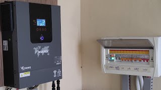 inverex veyron 2 4KW solar inverter  complete installation with settings [upl. by Oicnerual]