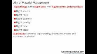 Material Management Overview [upl. by Thurmond]