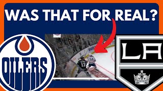 HIGH STICK MISSED CALL RUINS GAME 3 ENDING Edmonton Oilers  LA Kings Stanley Cup Playoffs 2023 [upl. by Hershel]